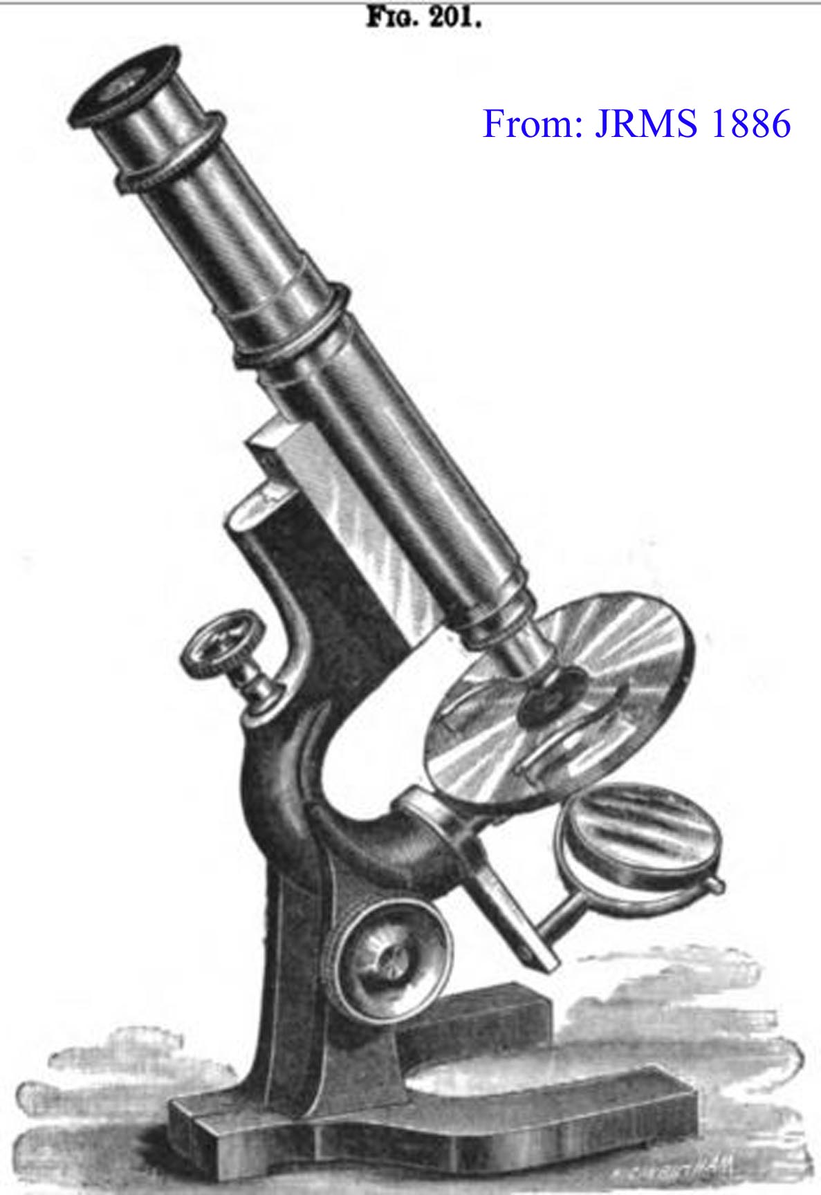 B and L Wale microscope JRMS 1886