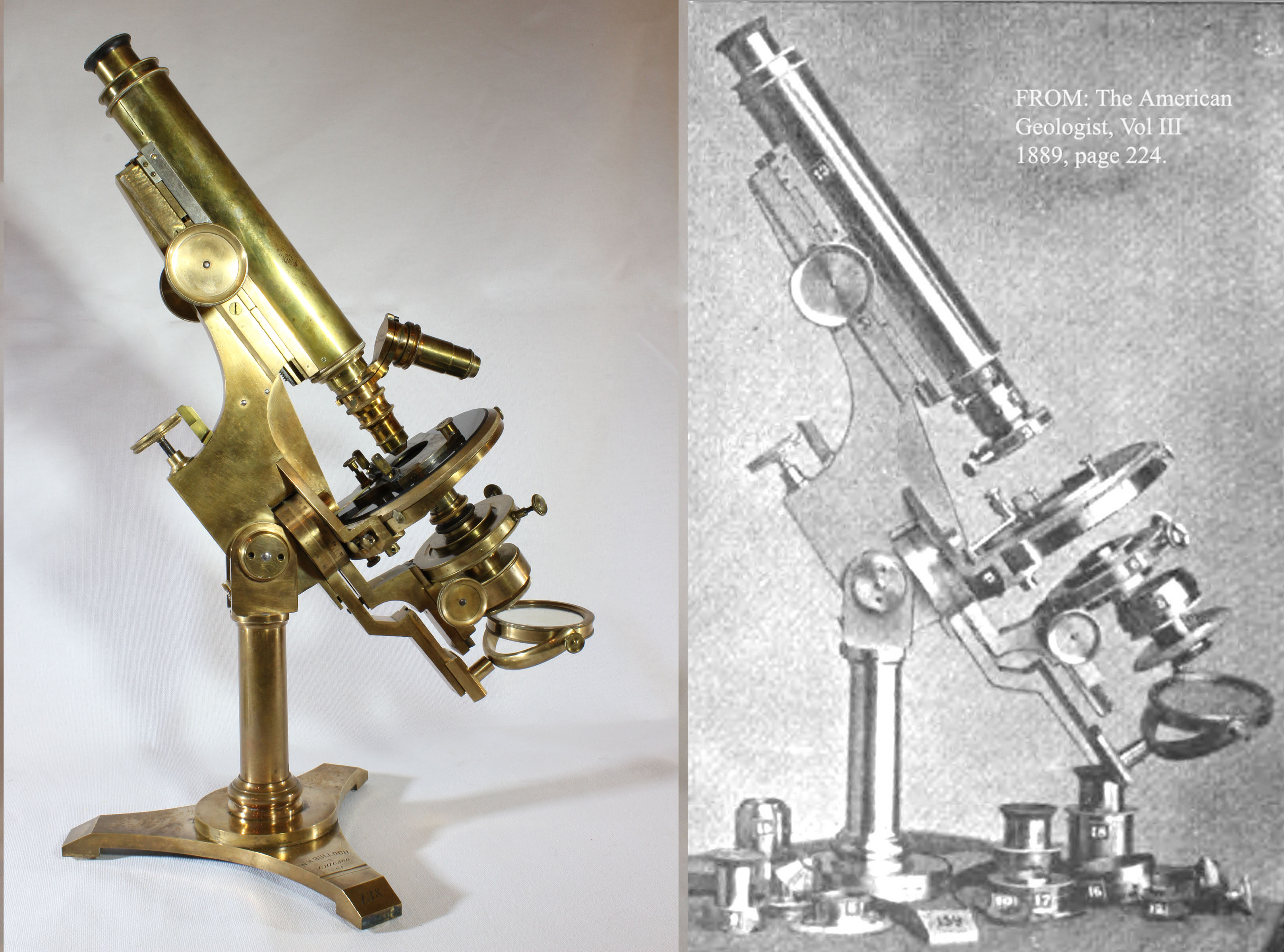 Bulloch Professional Microscope Next to his first model of Lithological