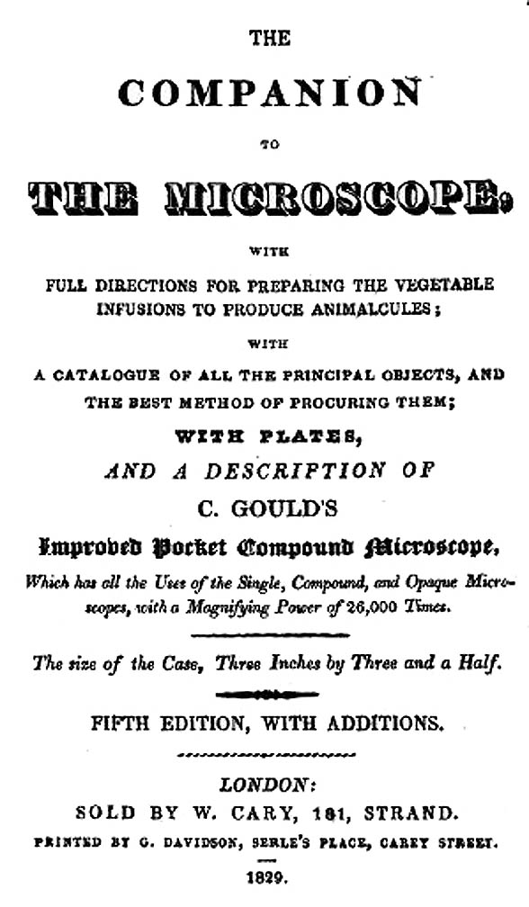 Gould Title Page from 5th edition of 1829