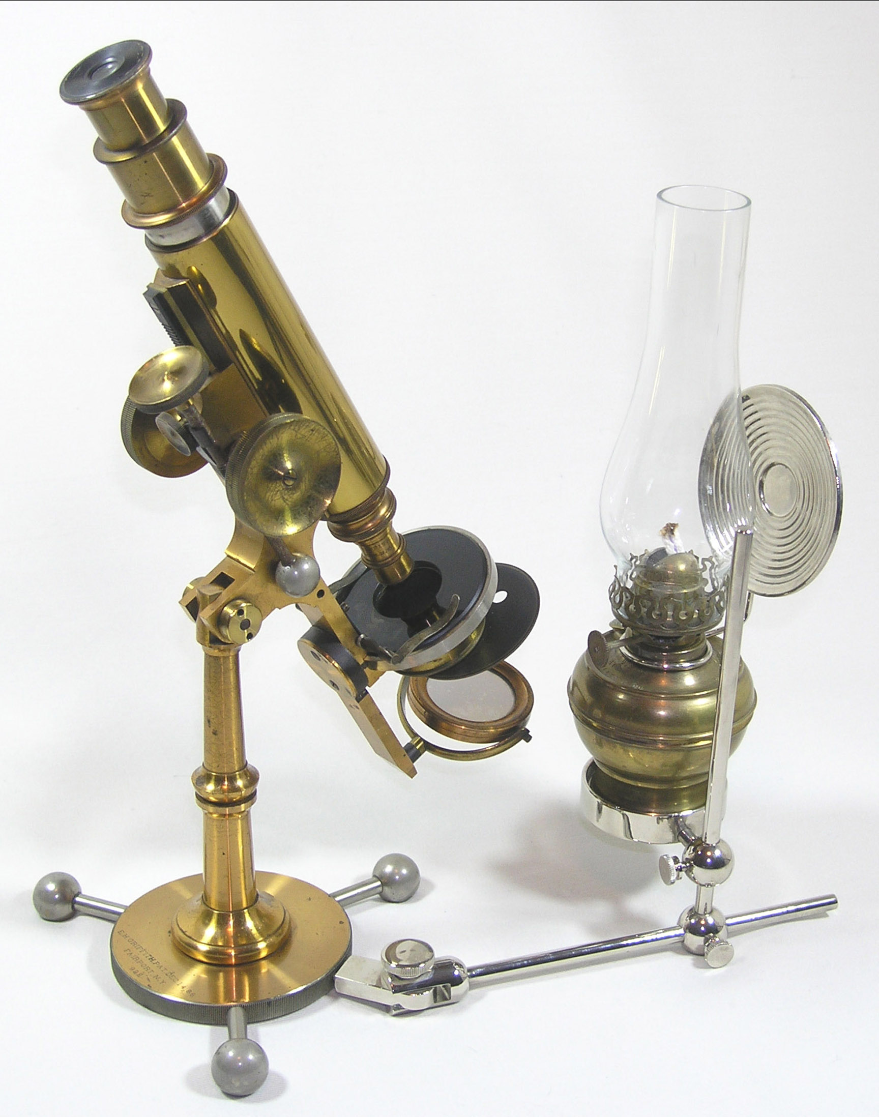 Improved Griffith Club microscope with original lamp