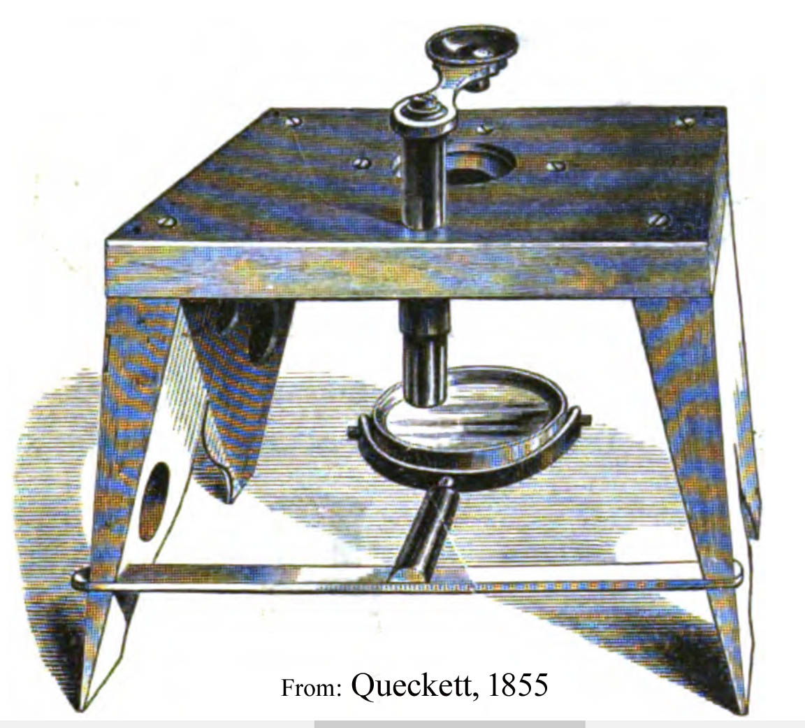 Queckett Microscope Engraving