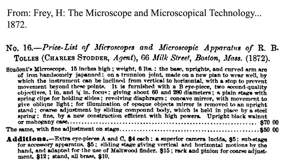 tolles prices for student microscope