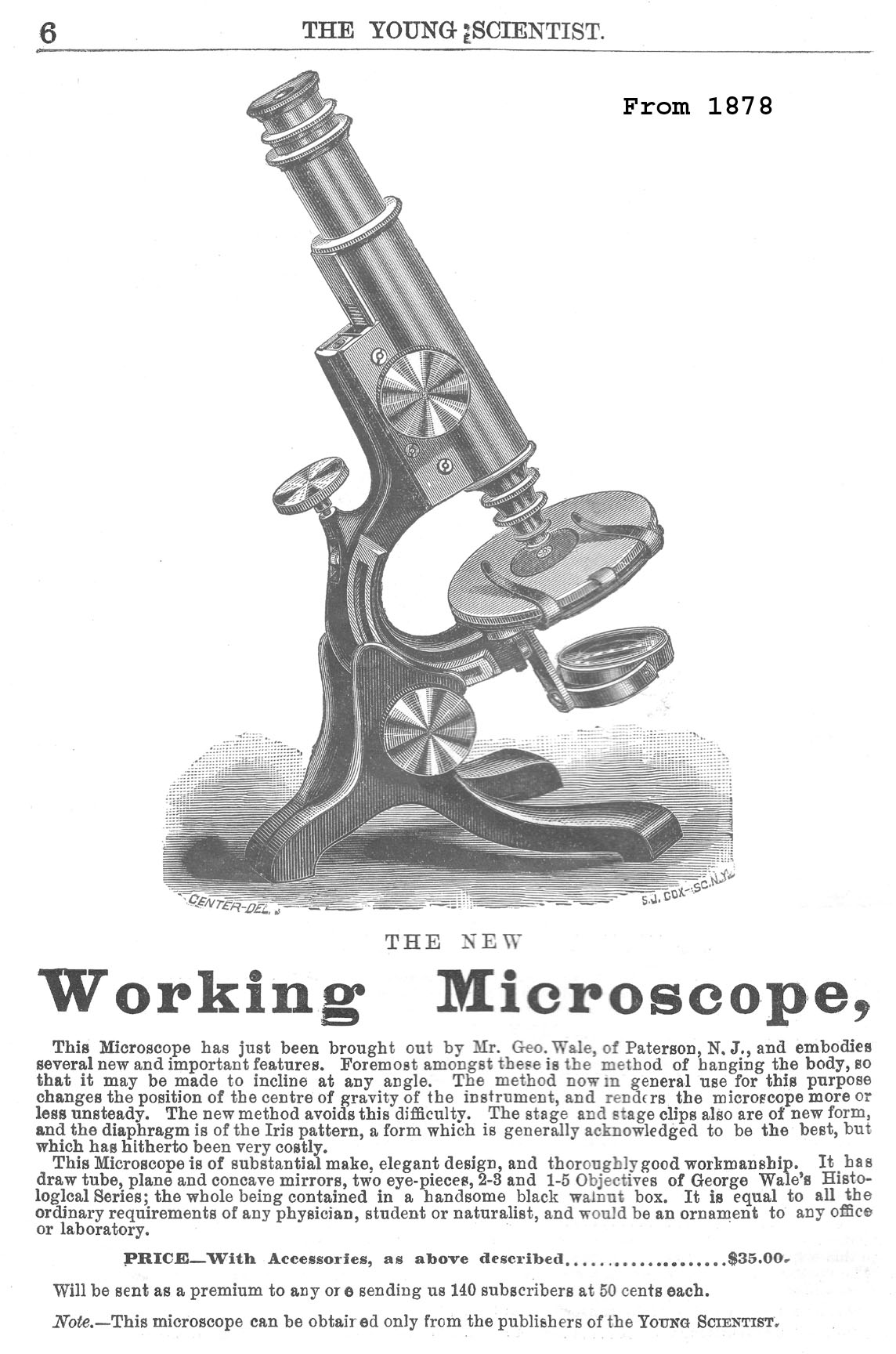 Wale microscope Ad
