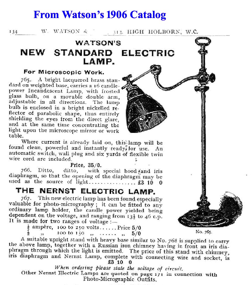 electric lamp 1906