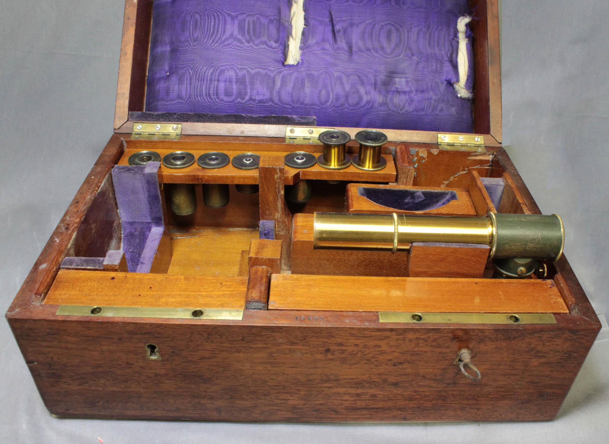 Hartnack Grand microscope Case inside