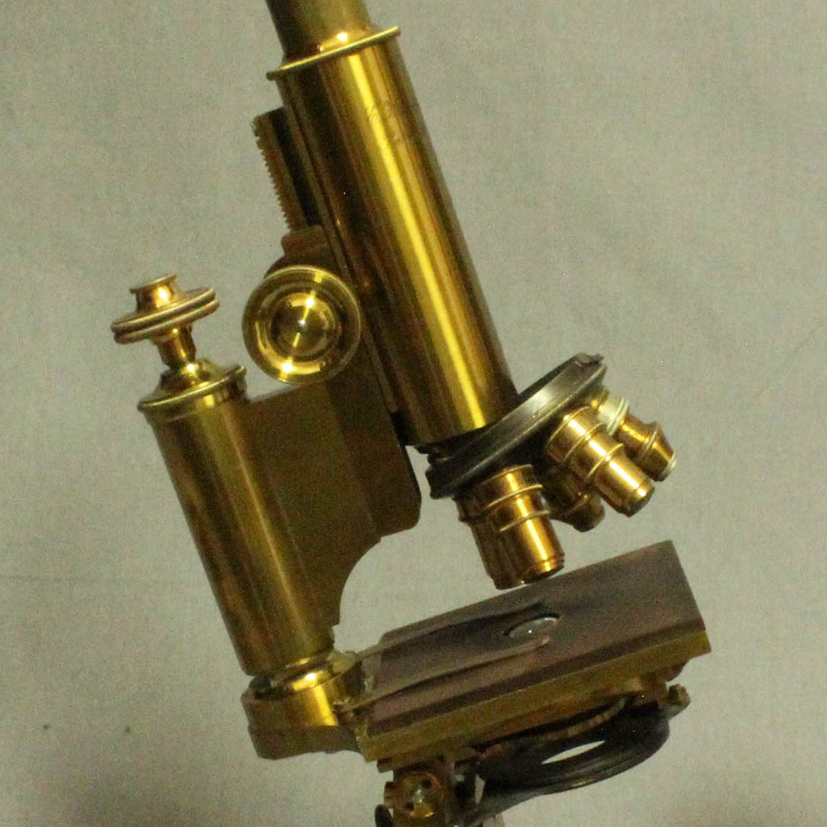  Hartnack Grand microscope Quintuple objective changer