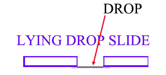 lying drop slide