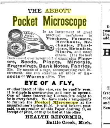 Abbott's Pocket Microscope