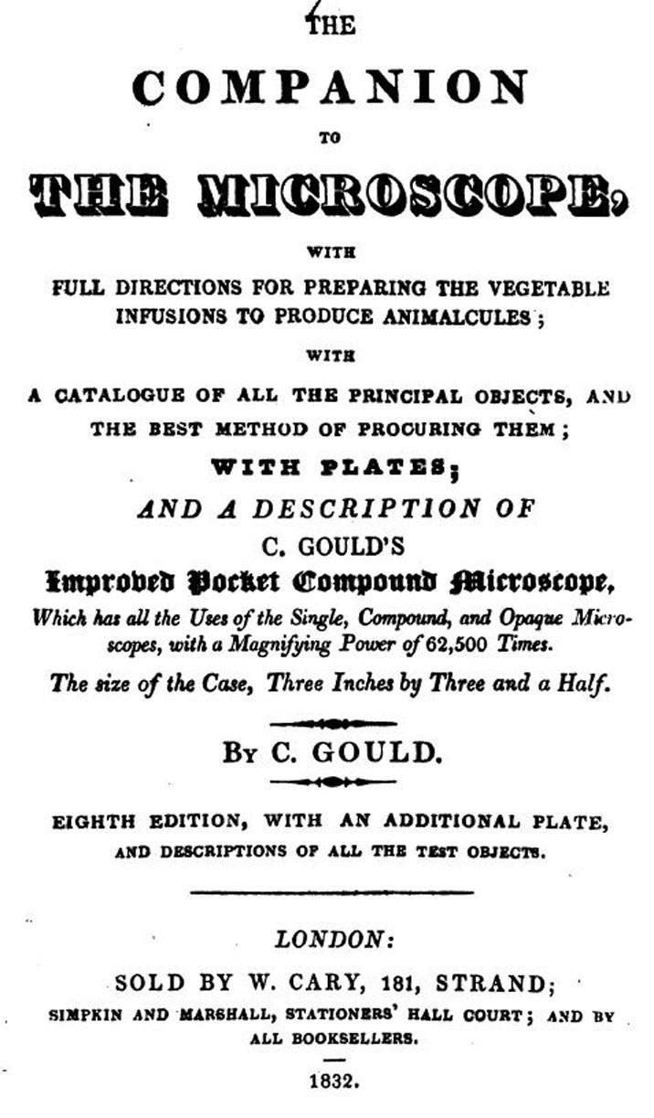Title page of Gould 1832 8th ed.