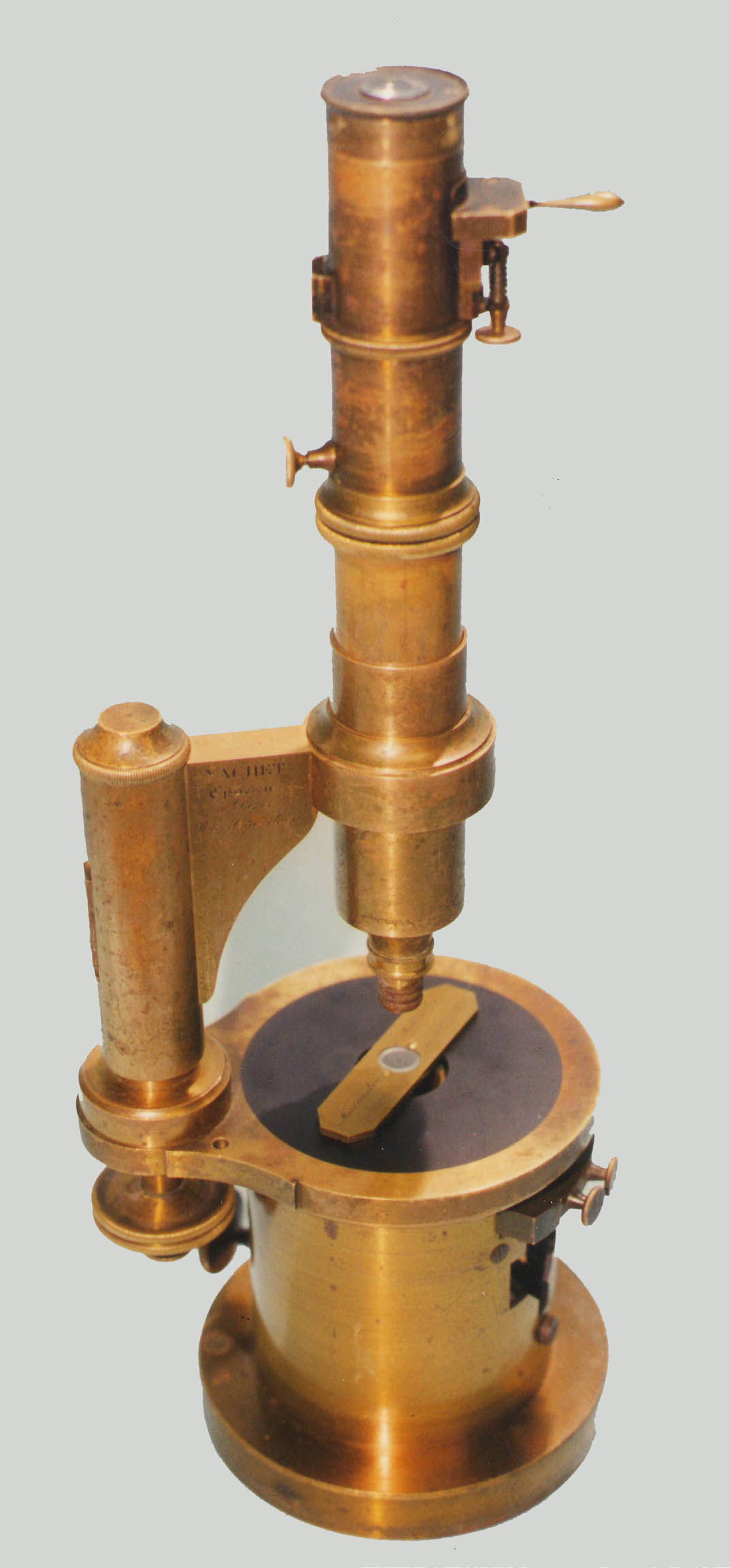 52c. Drum microscope. C. Nachet. c.1850. - Colección de Microscopios