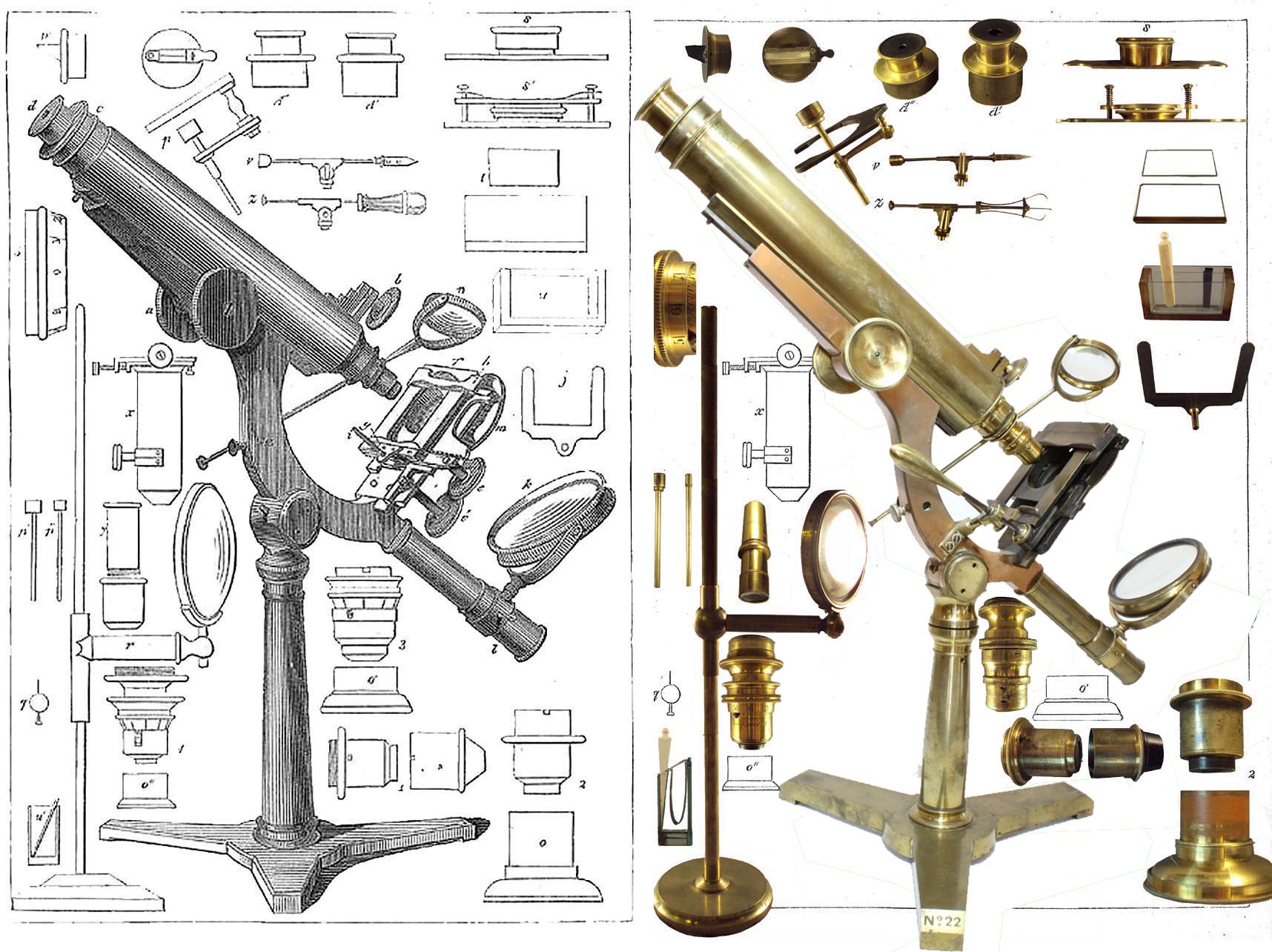 James Smith's Microscope and Accessories