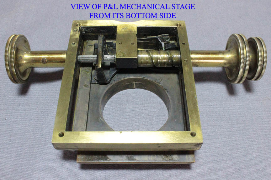 P and L microscope mech stage